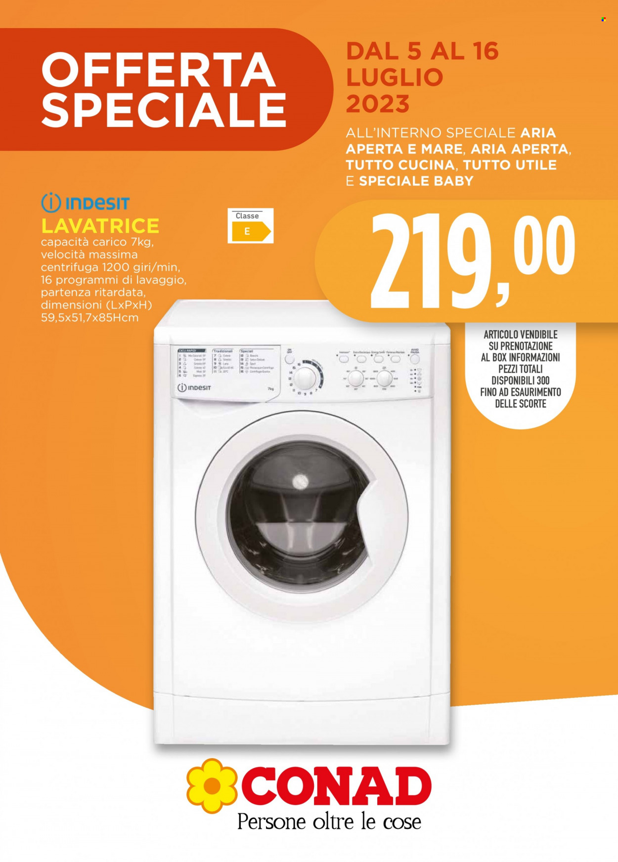 Leták Conad - 5.6.2023 - 16.7.2023. Strana 1