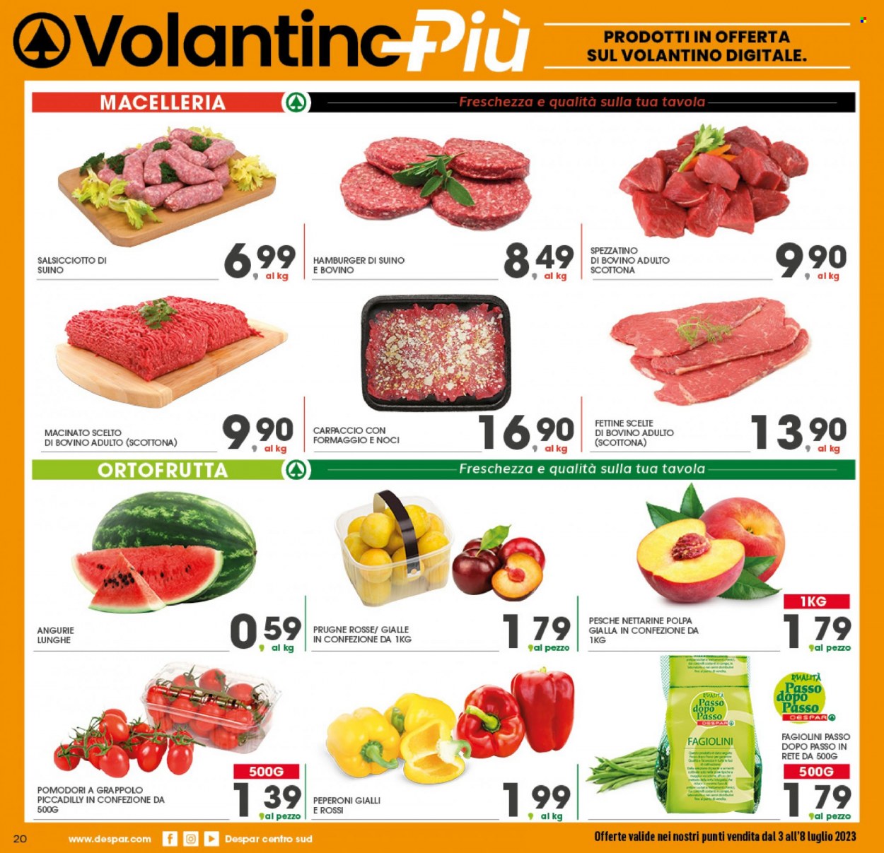 Volantino Eurospar - 3/7/2023 - 8/7/2023. Pagina 20