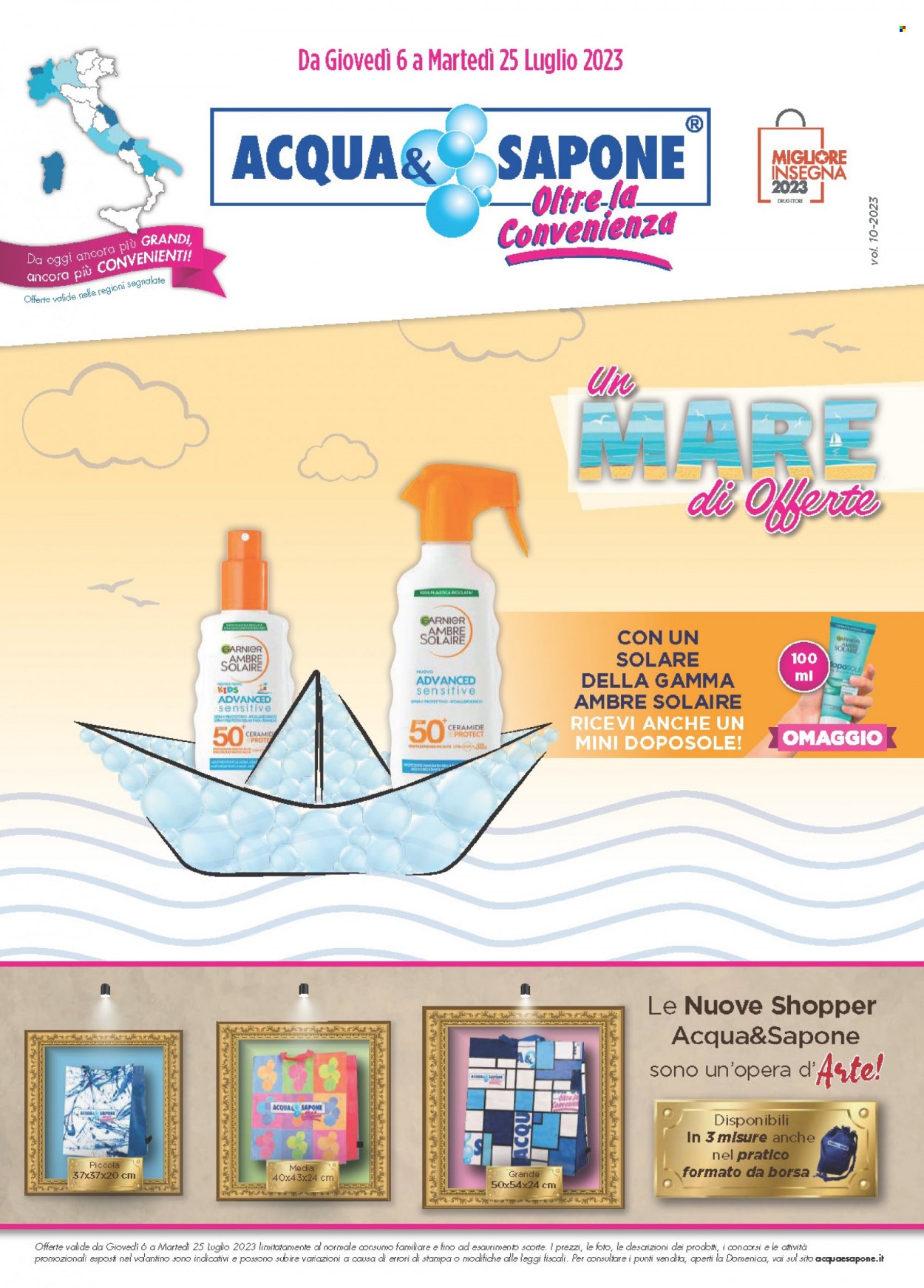 Volantino Acqua & Sapone - 6/7/2023 - 25/7/2023. Pagina 1