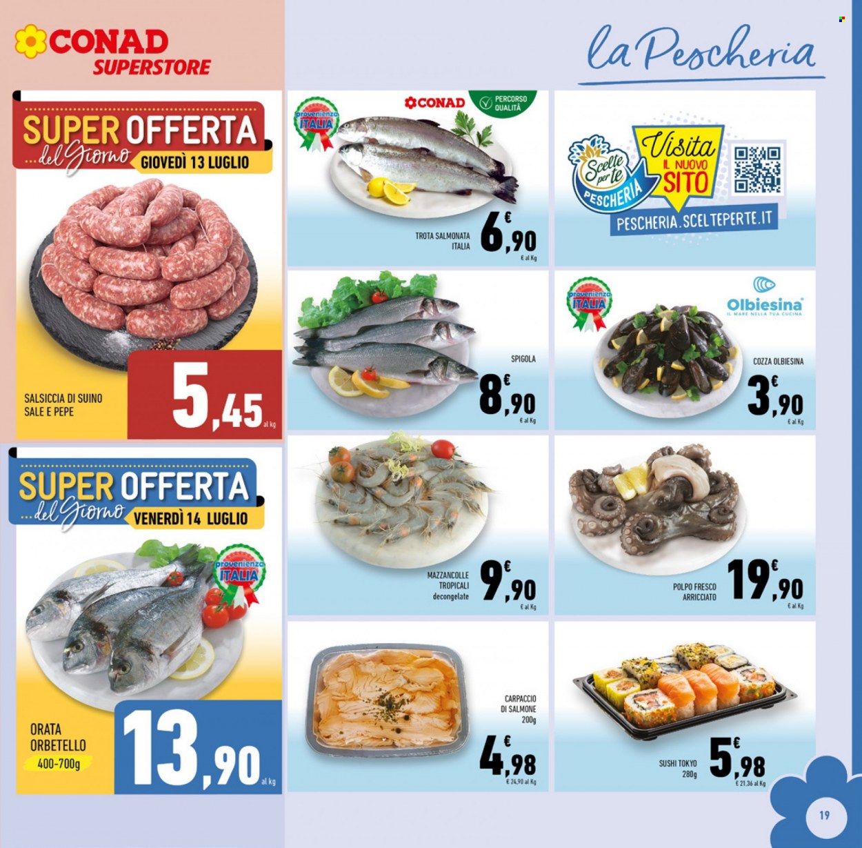 Volantino Conad Superstore - 5/7/2023 - 18/7/2023. Pagina 19