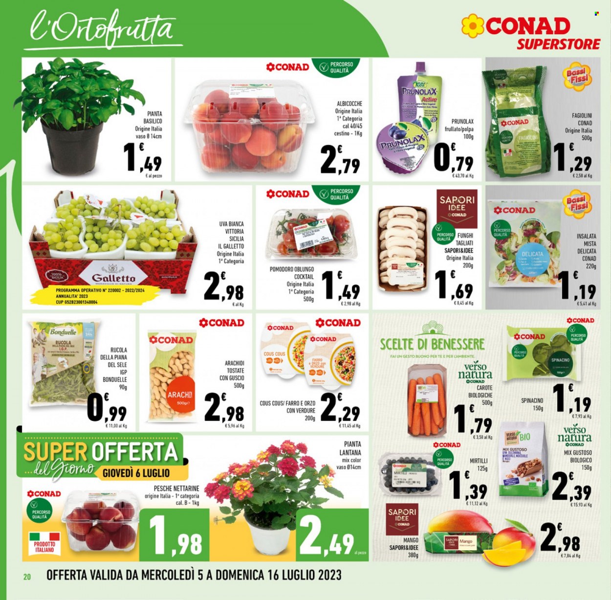 Volantino Conad Superstore - 5/7/2023 - 18/7/2023. Pagina 20