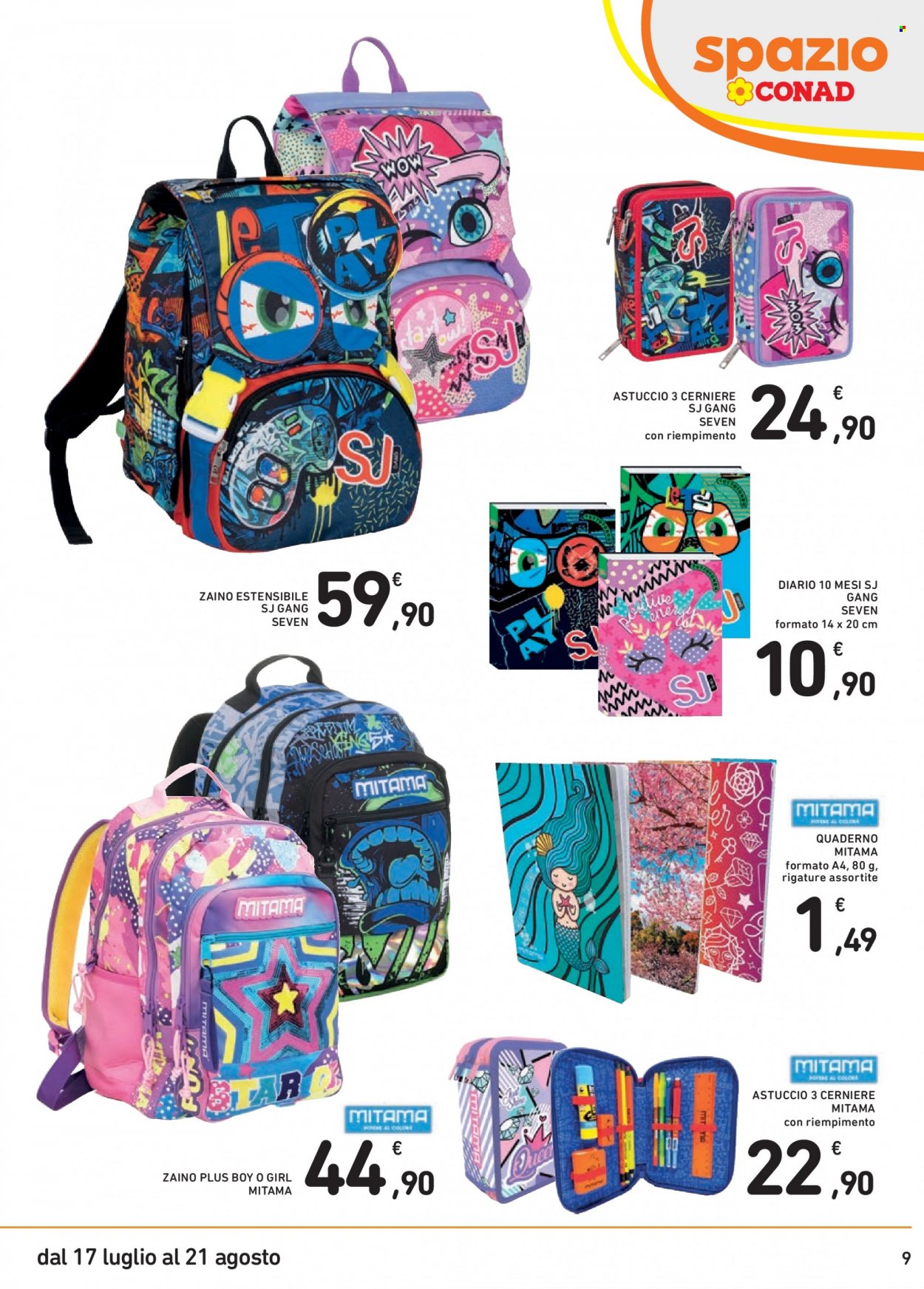 Volantino Spazio Conad - 17/7/2023 - 21/8/2023. Pagina 9