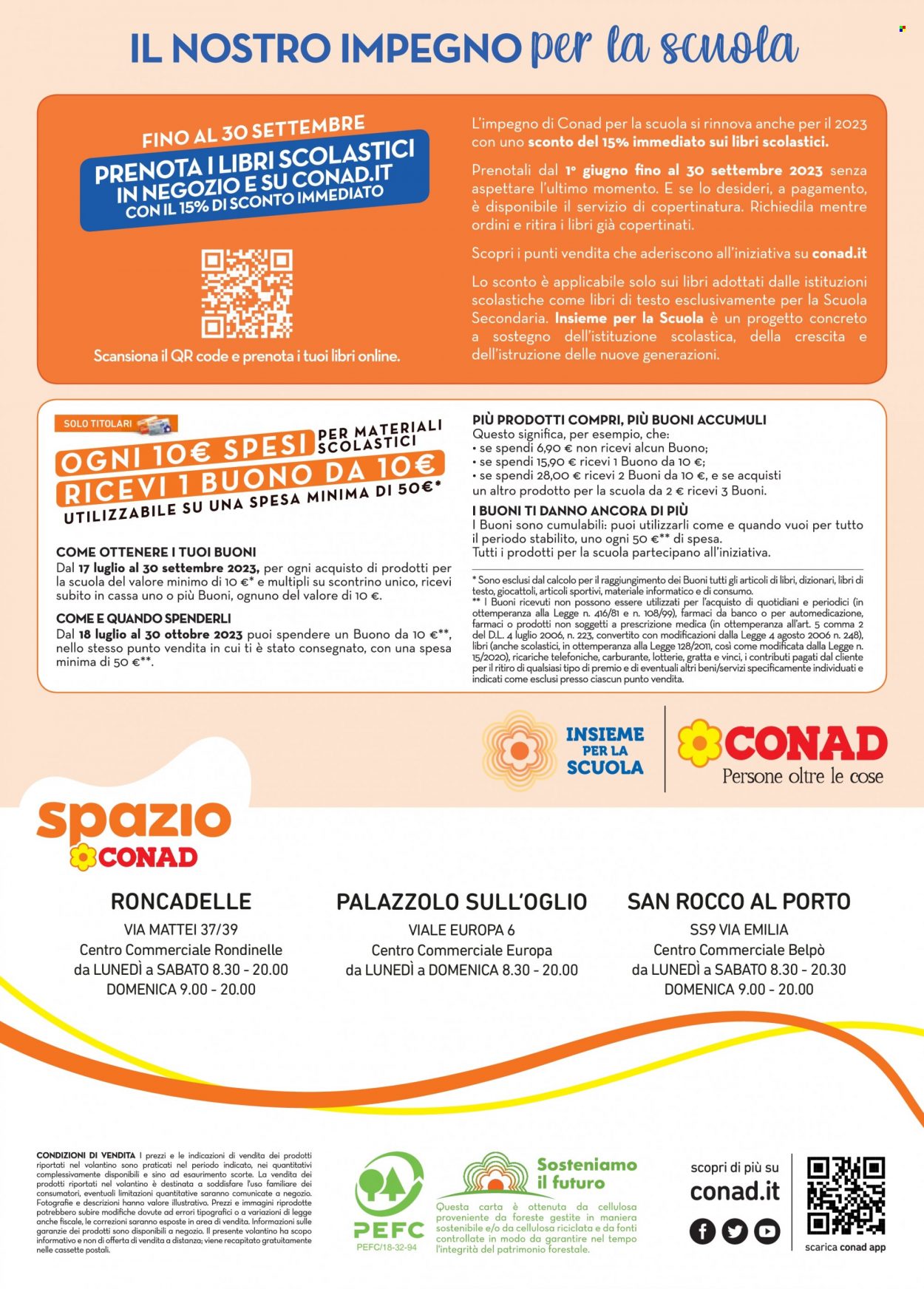 Volantino Spazio Conad - 17/7/2023 - 21/8/2023. Pagina 12