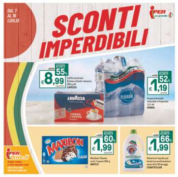 Volantino Iper, La grande i - 7/7/2023 - 16/7/2023.