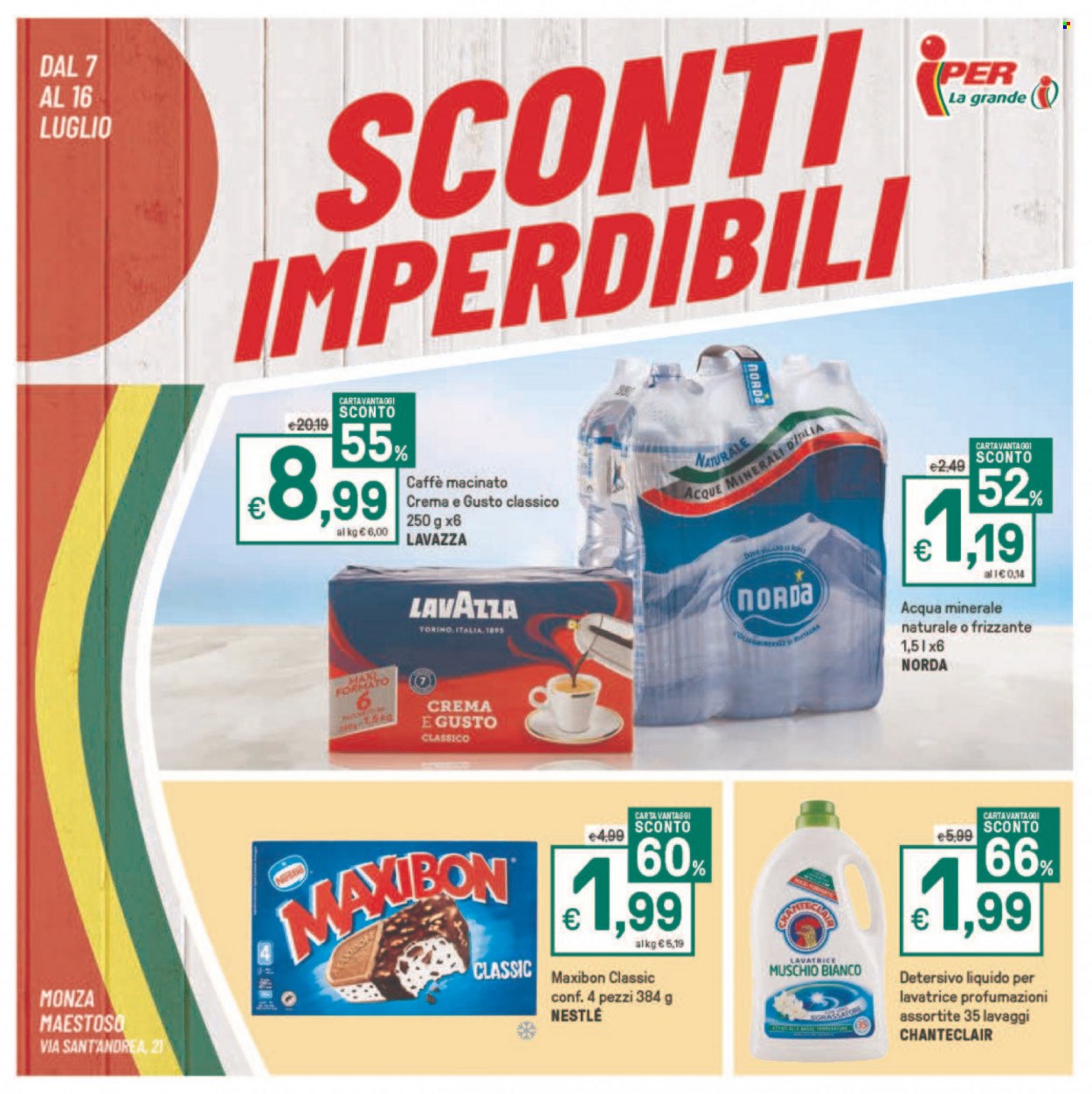 Volantino Iper, La grande i - 7/7/2023 - 16/7/2023. Pagina 1