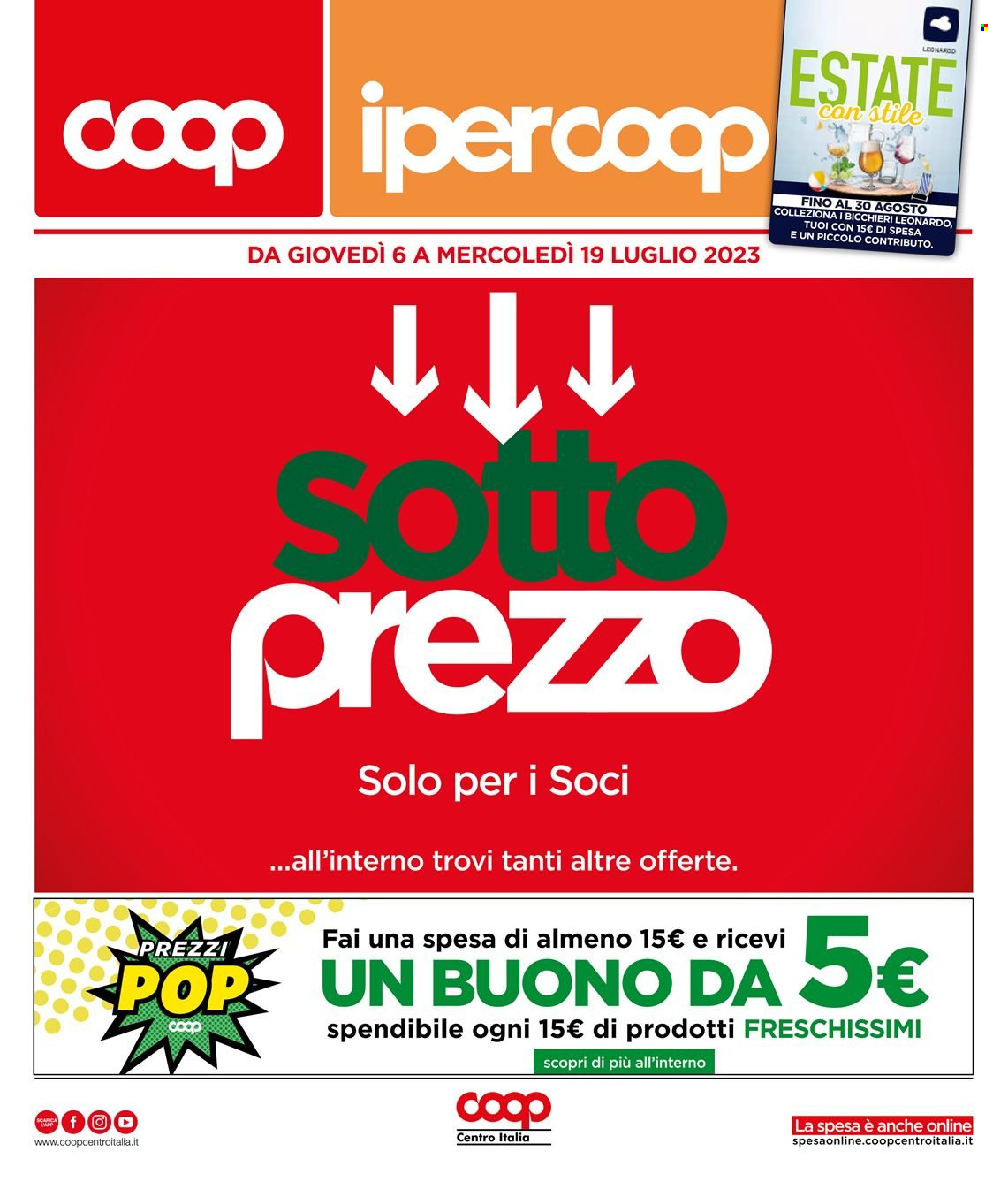 Leták Coop - 6.7.2023 - 19.7.2023. Strana 1