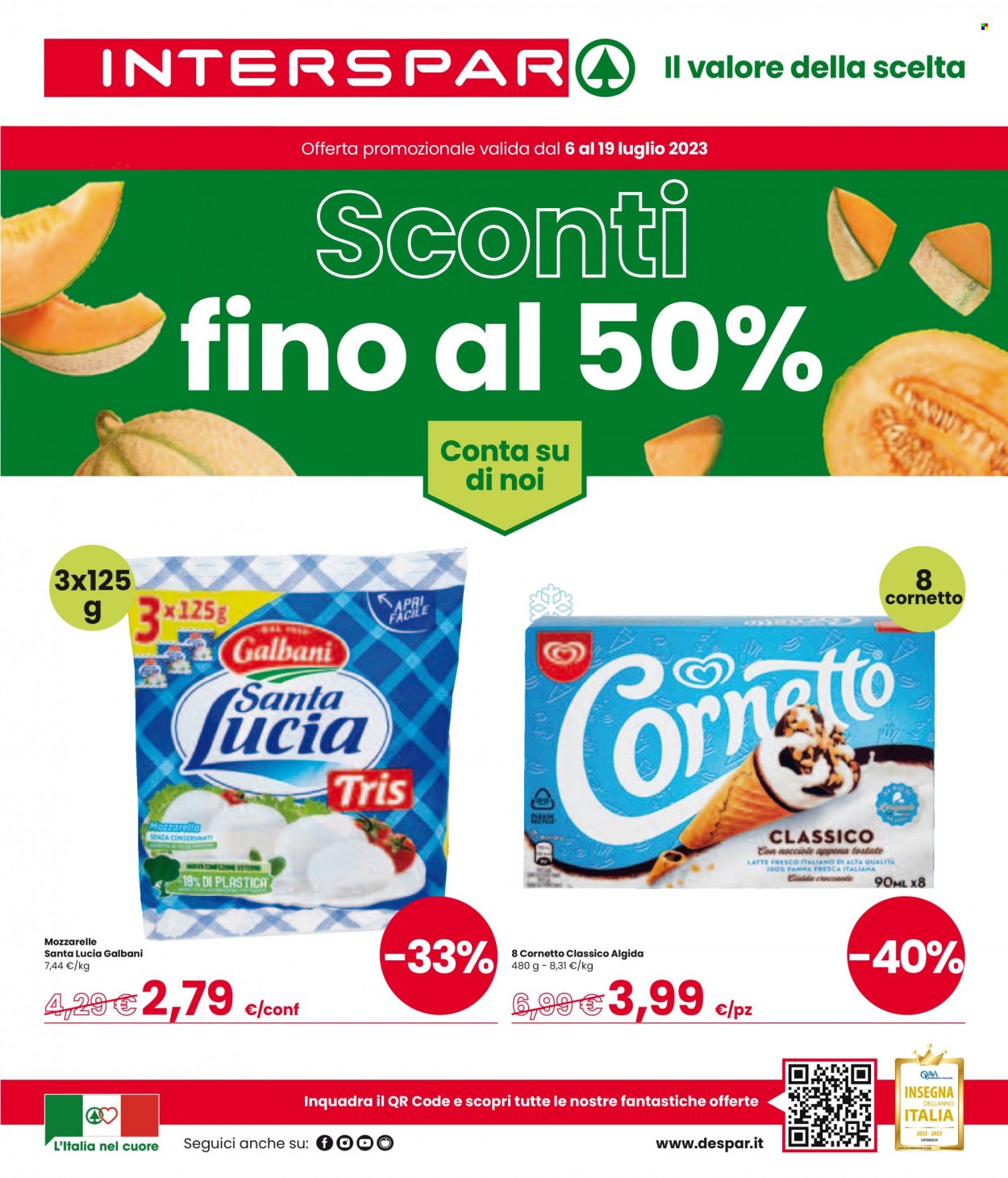Volantino Interspar - 6/7/2023 - 19/7/2023. Pagina 1