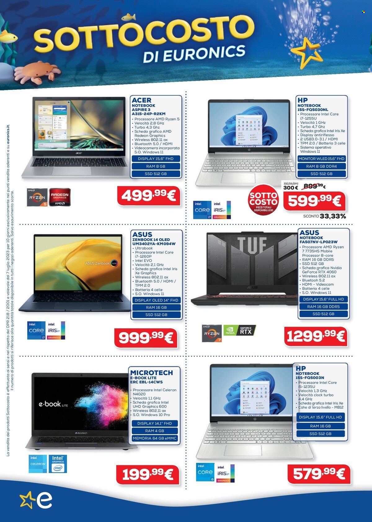 Volantino Euronics - 7/7/2023 - 19/7/2023. Pagina 4