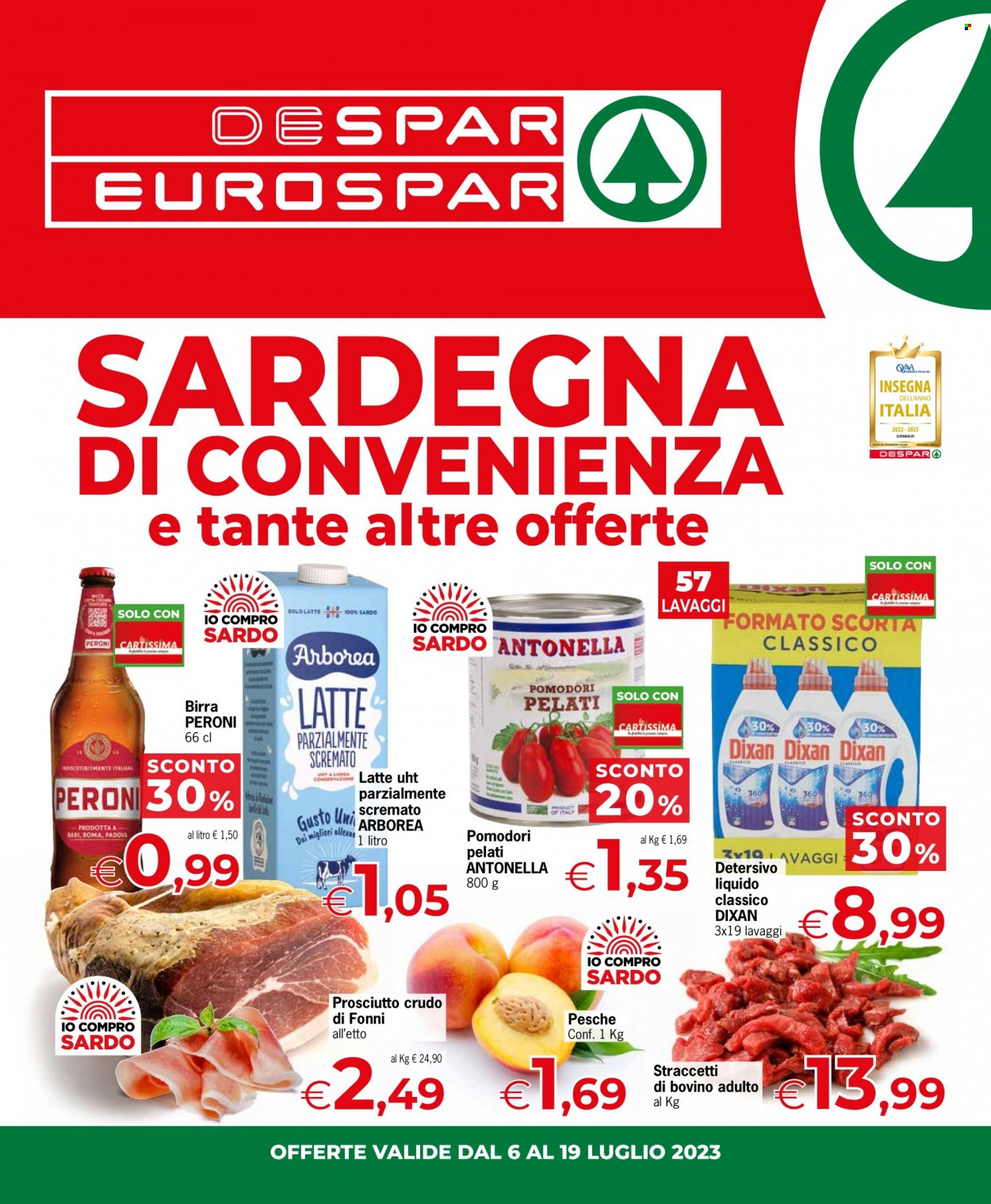 Volantino Eurospar - 6/7/2023 - 19/7/2023. Pagina 1