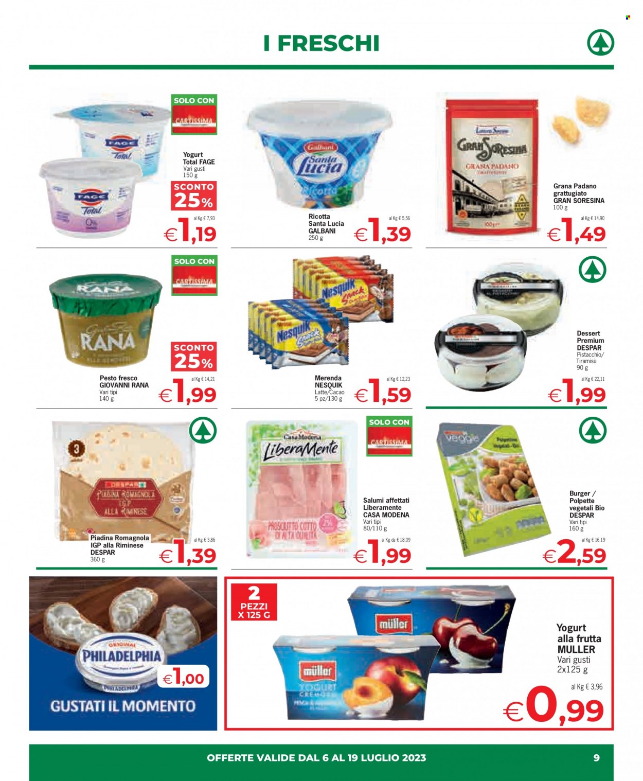 Volantino Eurospar - 6/7/2023 - 19/7/2023. Pagina 9