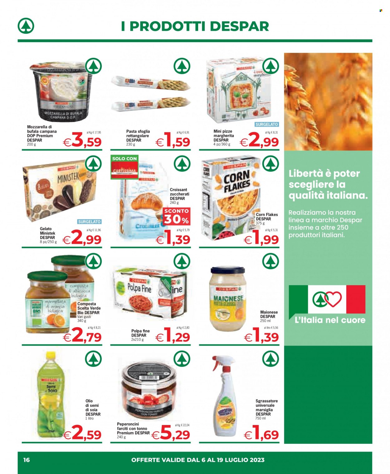 Volantino Eurospar - 6/7/2023 - 19/7/2023. Pagina 16