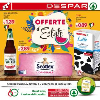 Volantino Eurospar - 6/7/2023 - 19/7/2023.