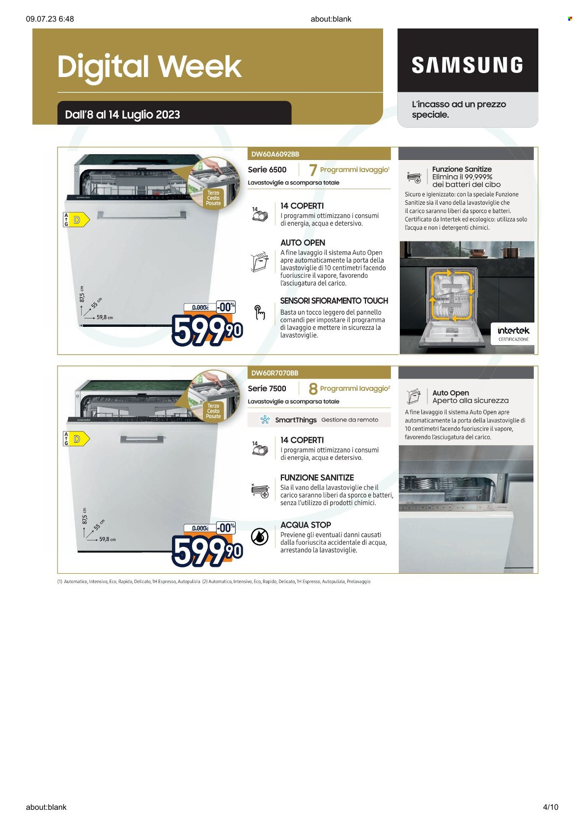 Volantino Unieuro - 8/7/2023 - 14/7/2023. Pagina 4