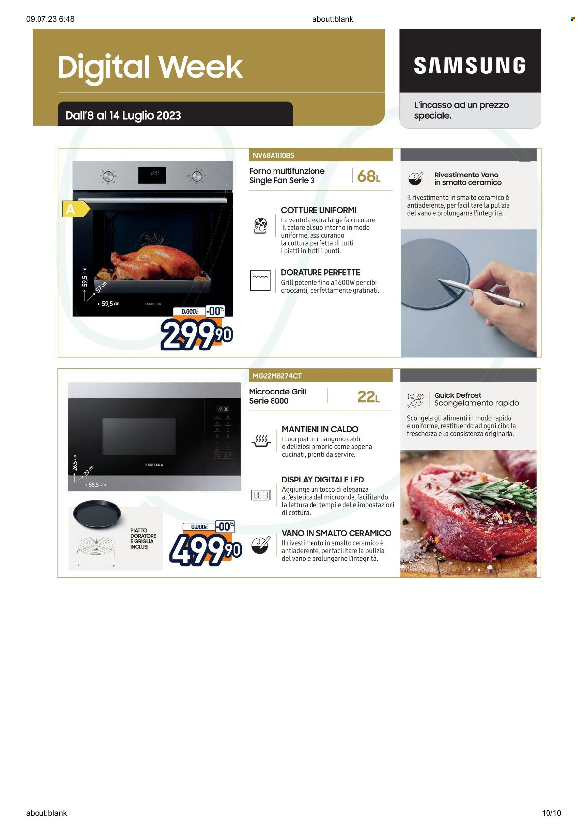 Volantino Unieuro - 8/7/2023 - 14/7/2023. Pagina 10