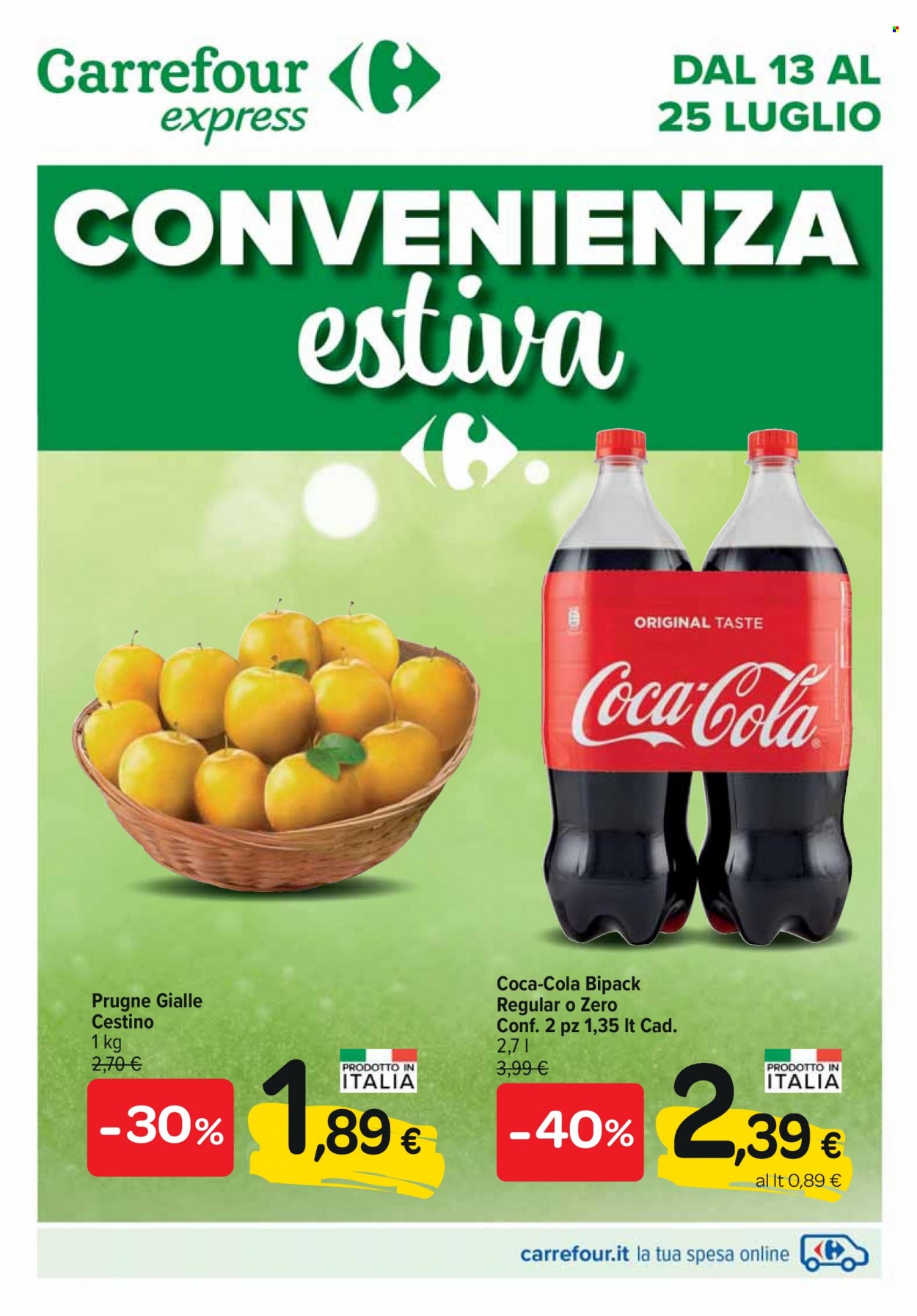 Volantino Carrefour - 13/7/2023 - 25/7/2023. Pagina 1