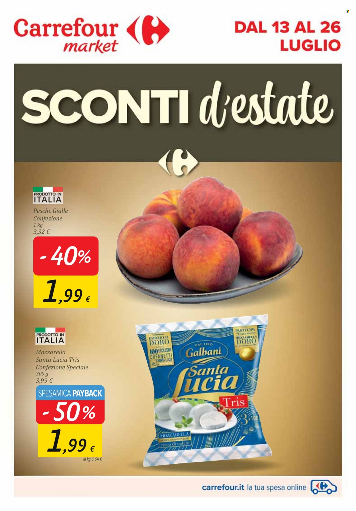 Volantino Carrefour - 13/7/2023 - 26/7/2023. Pagina 1