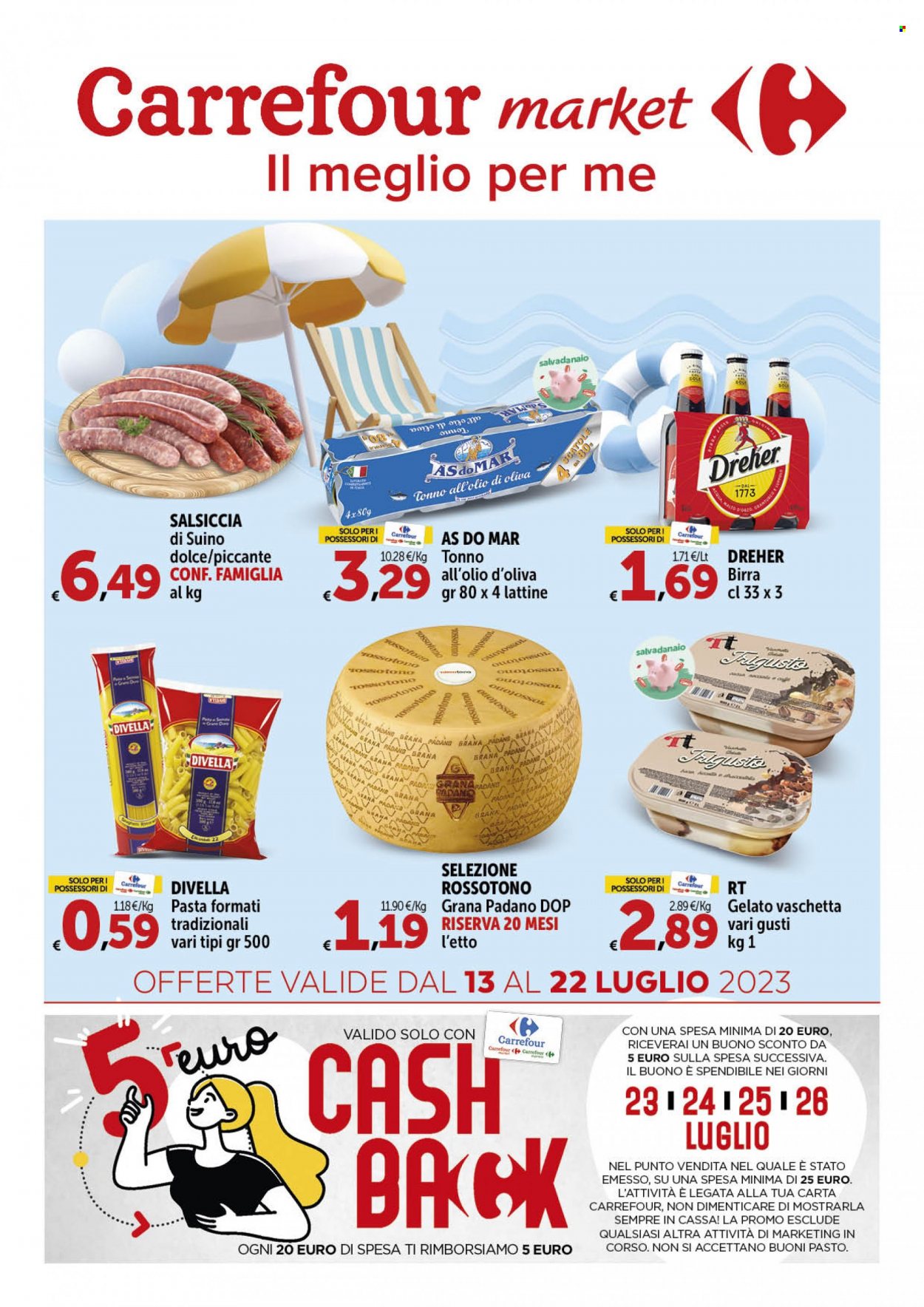 Leták Carrefour - 13.7.2023 - 22.7.2023. Strana 1
