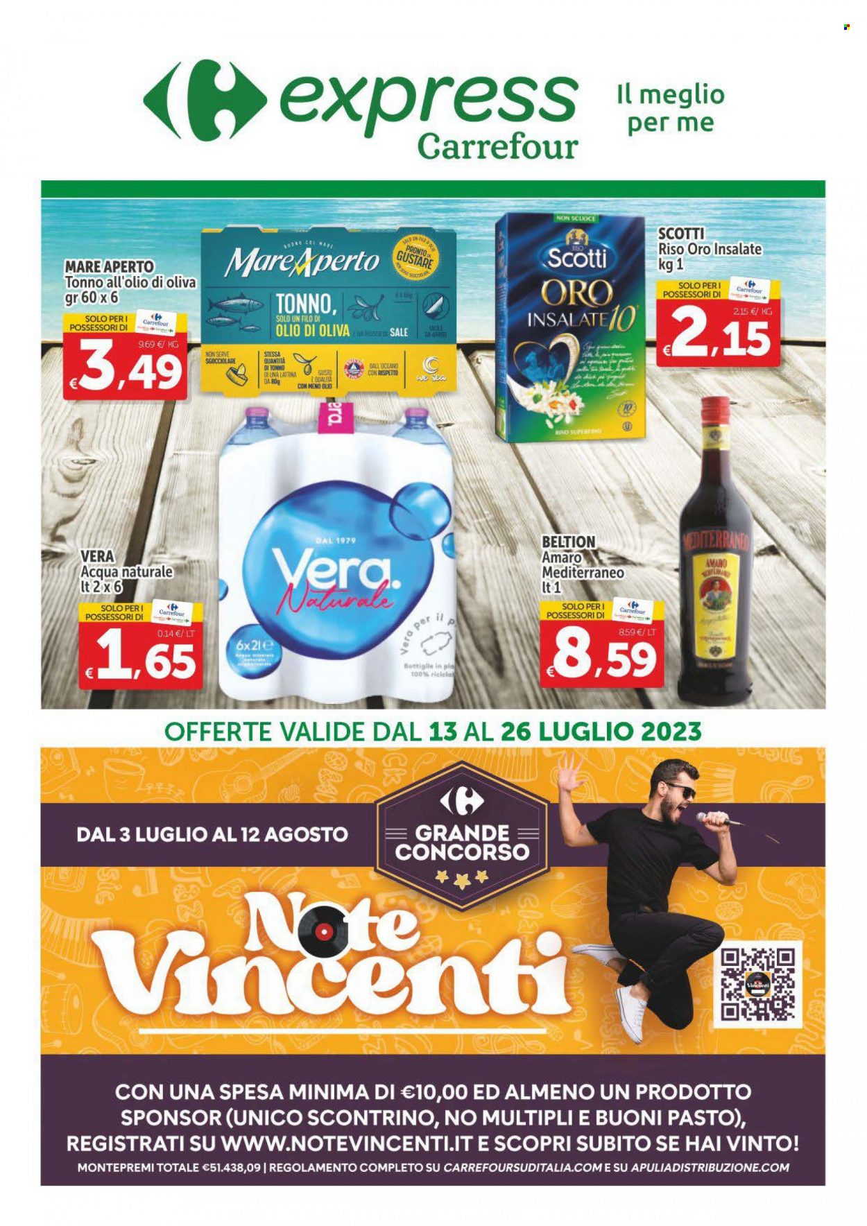Volantino Carrefour - 13/7/2023 - 26/7/2023. Pagina 1