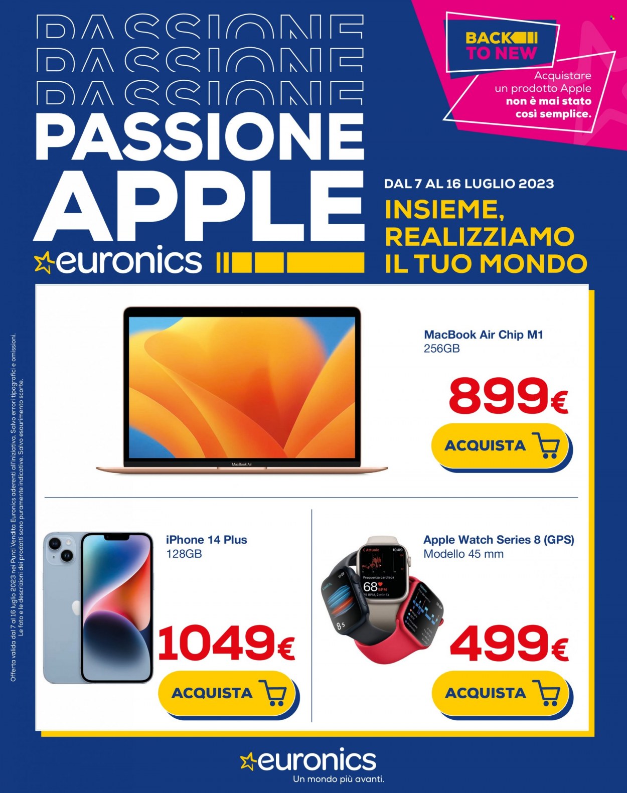 Volantino Euronics - 7/7/2023 - 16/7/2023. Pagina 1