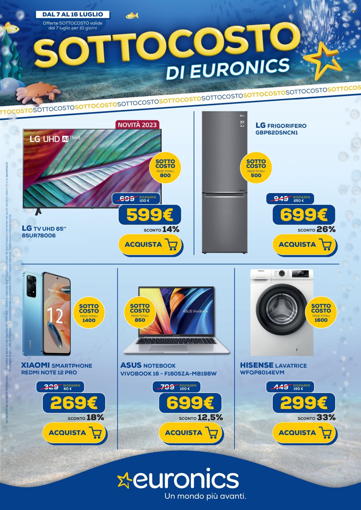 Leták Euronics - 7.7.2023 - 16.7.2023. Strana 1