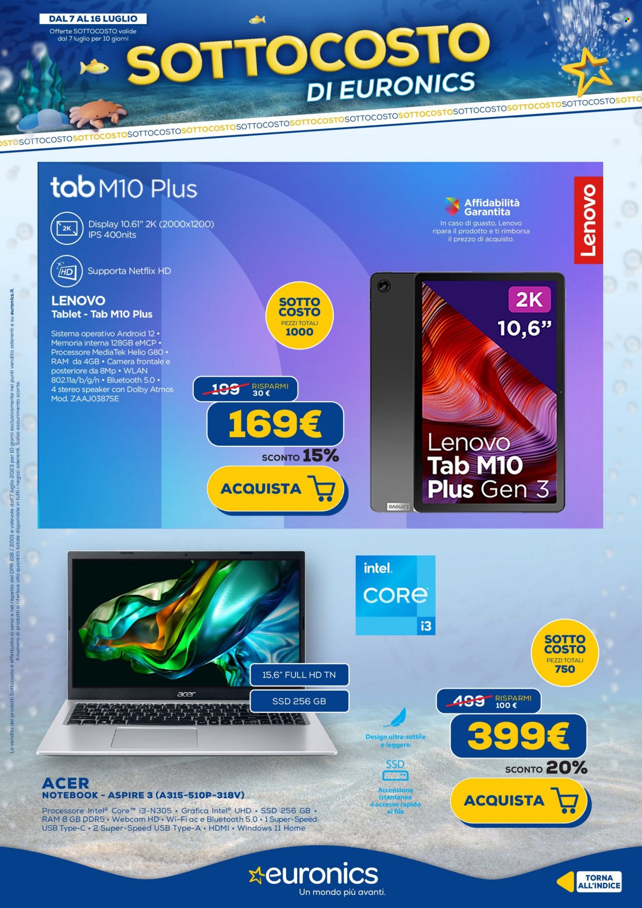 Volantino Euronics - 7/7/2023 - 16/7/2023. Pagina 10