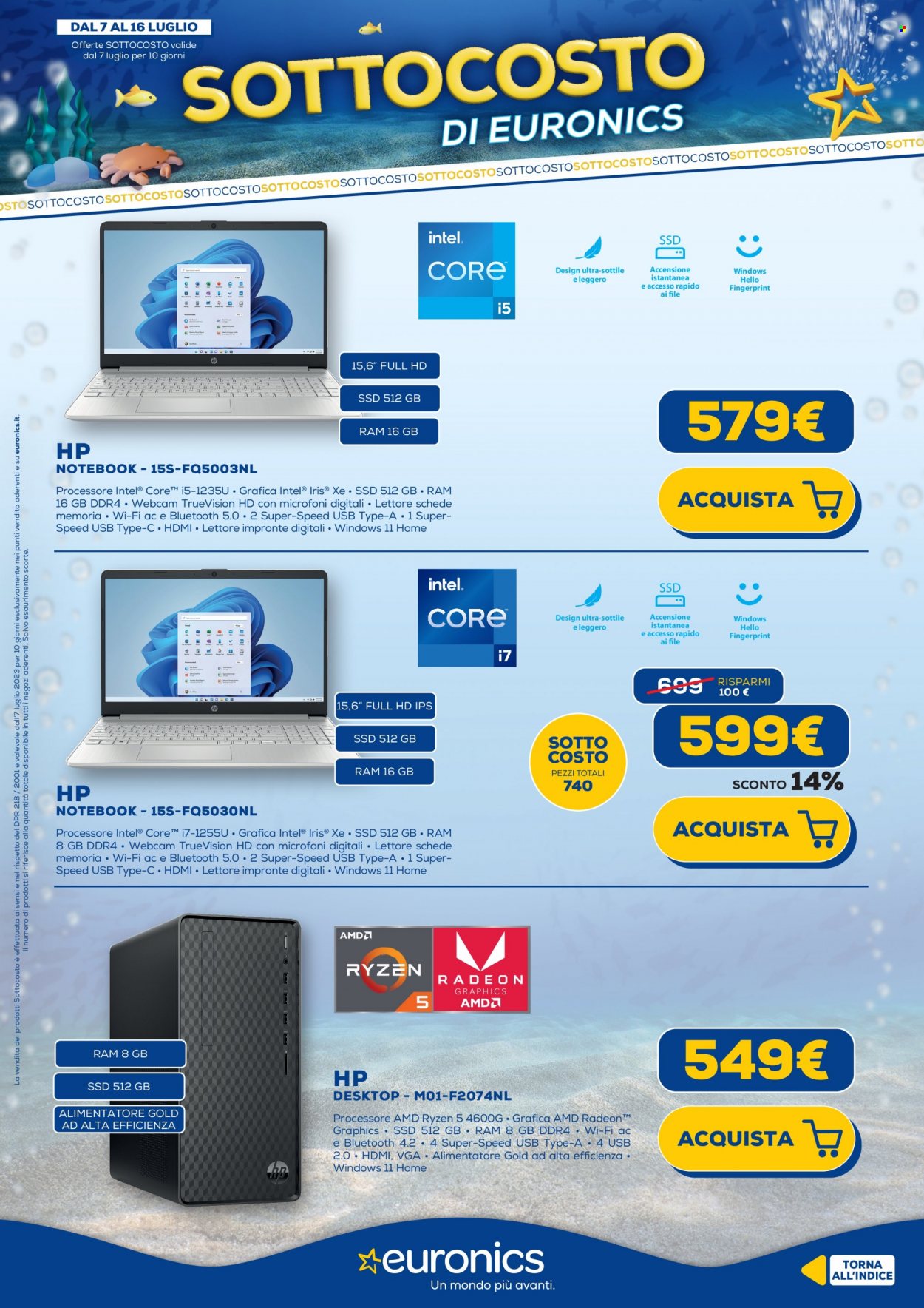 Volantino Euronics - 7/7/2023 - 16/7/2023. Pagina 13