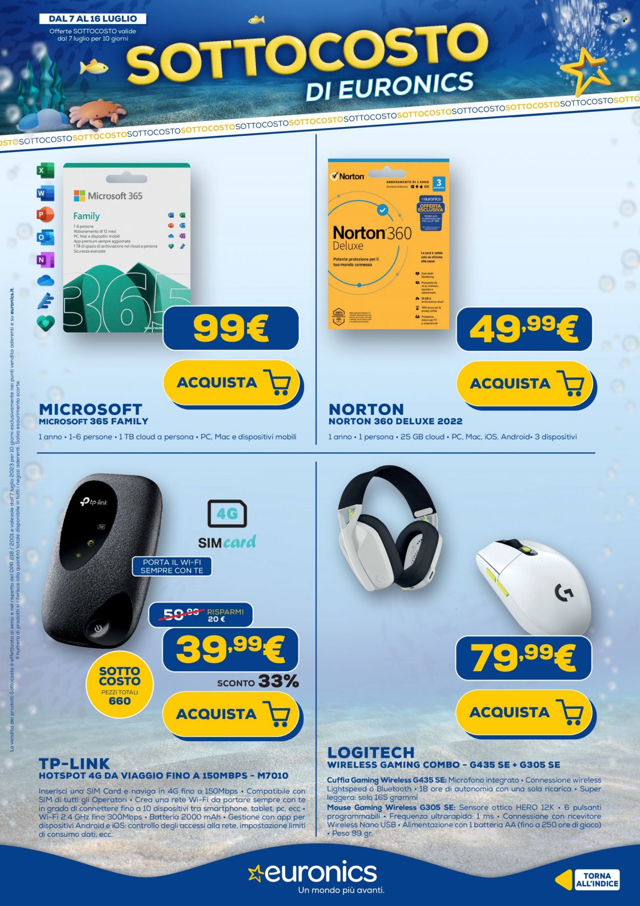 Volantino Euronics - 7/7/2023 - 16/7/2023. Pagina 16