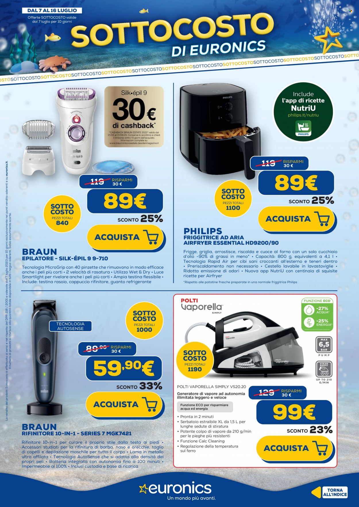 Volantino Euronics - 7/7/2023 - 16/7/2023. Pagina 23