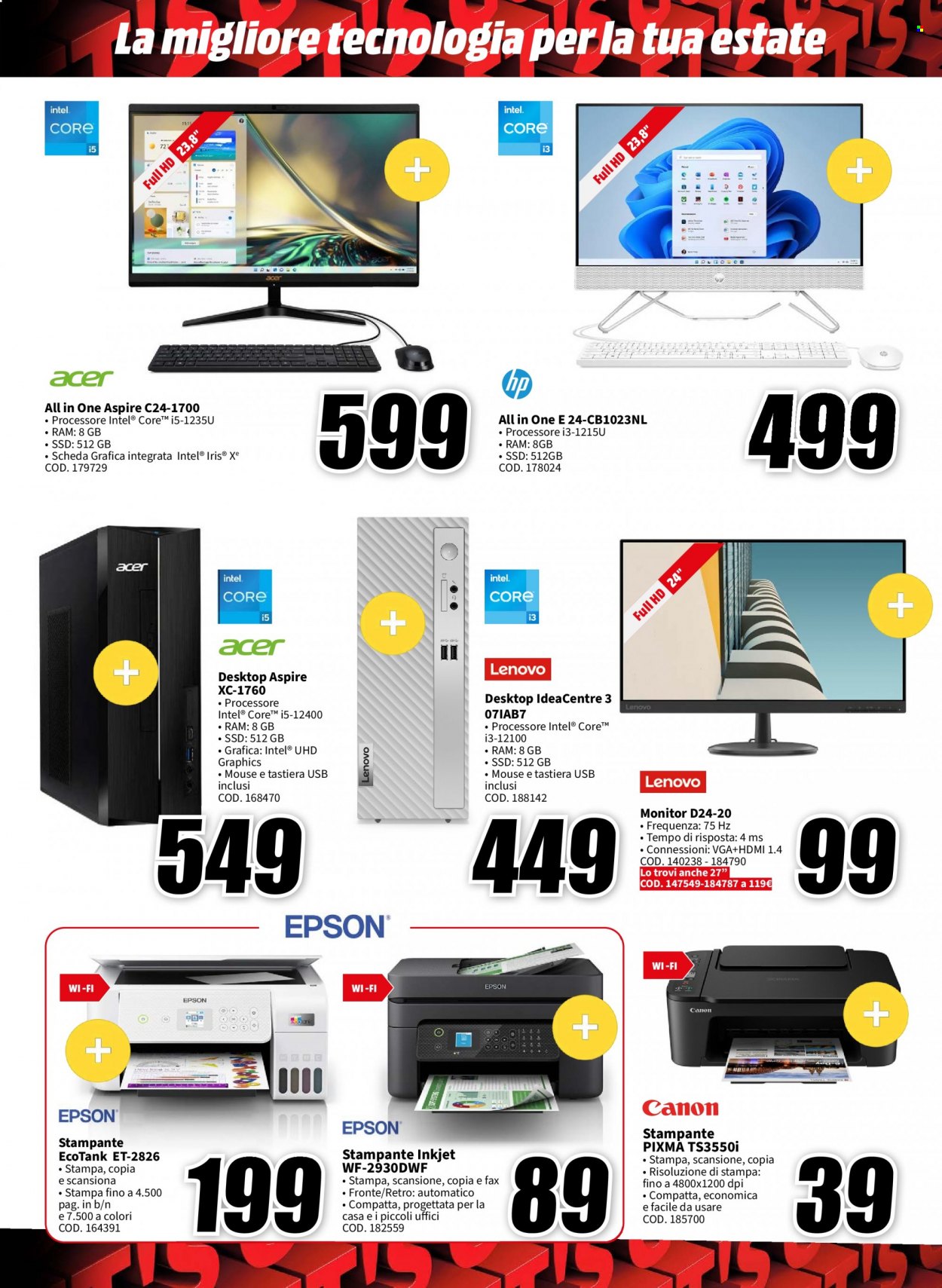 Volantino MediaWorld - 13/7/2023 - 20/7/2023. Pagina 15