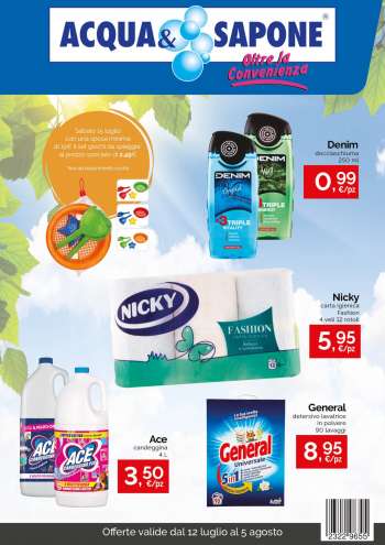 Volantino Acqua & Sapone - 12/7/2023 - 5/8/2023.