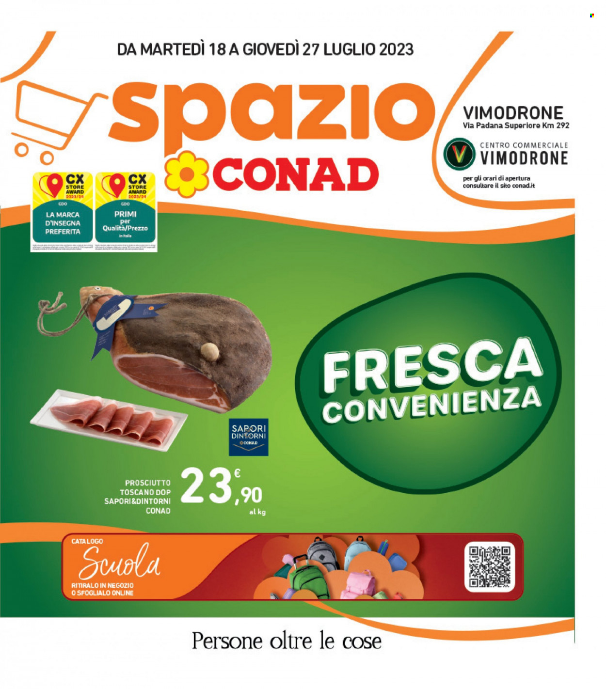 Volantino Spazio Conad - 18/7/2023 - 27/7/2023. Pagina 1