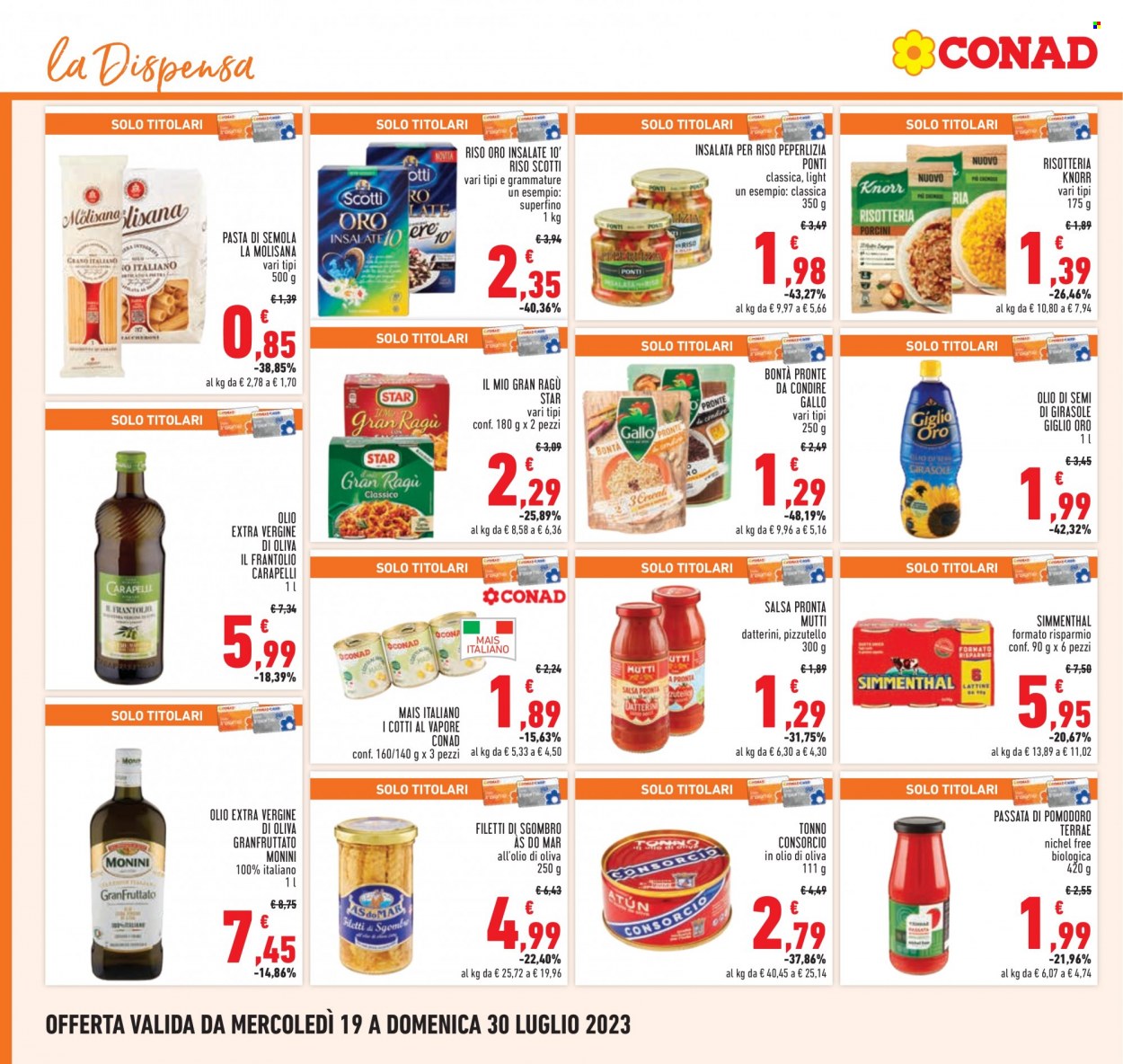 Volantino Conad - 19/7/2023 - 30/7/2023. Pagina 16