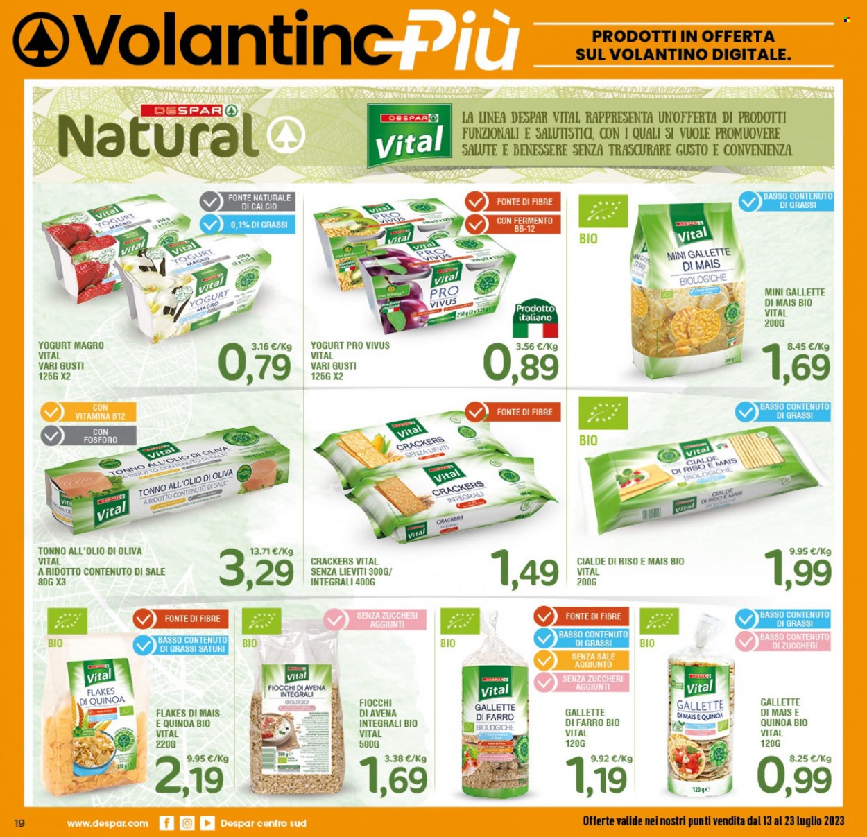 Volantino Eurospar - 13/7/2023 - 23/7/2023. Pagina 19