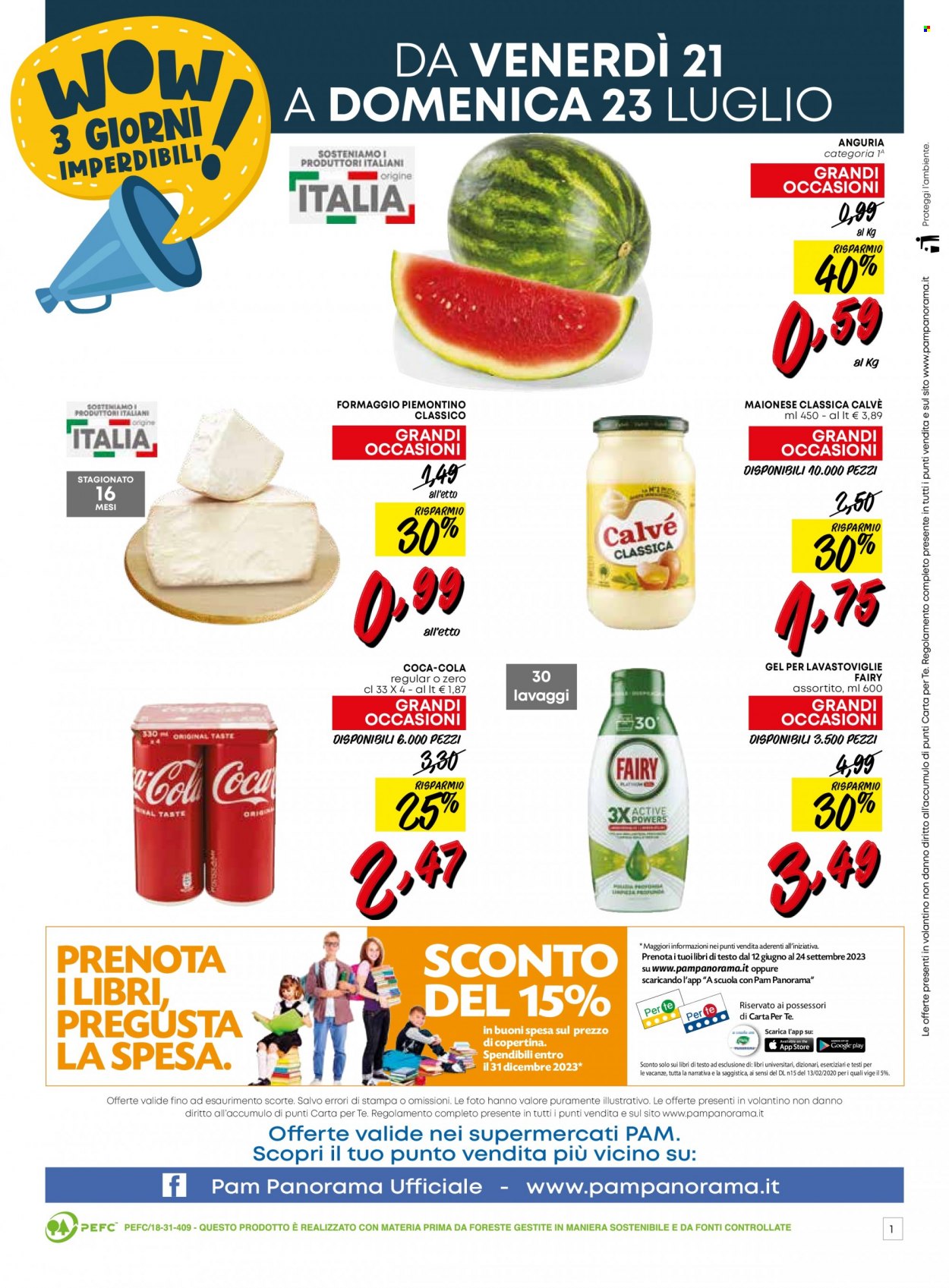 Volantino Pam Panorama - 14/7/2023 - 27/7/2023. Pagina 16