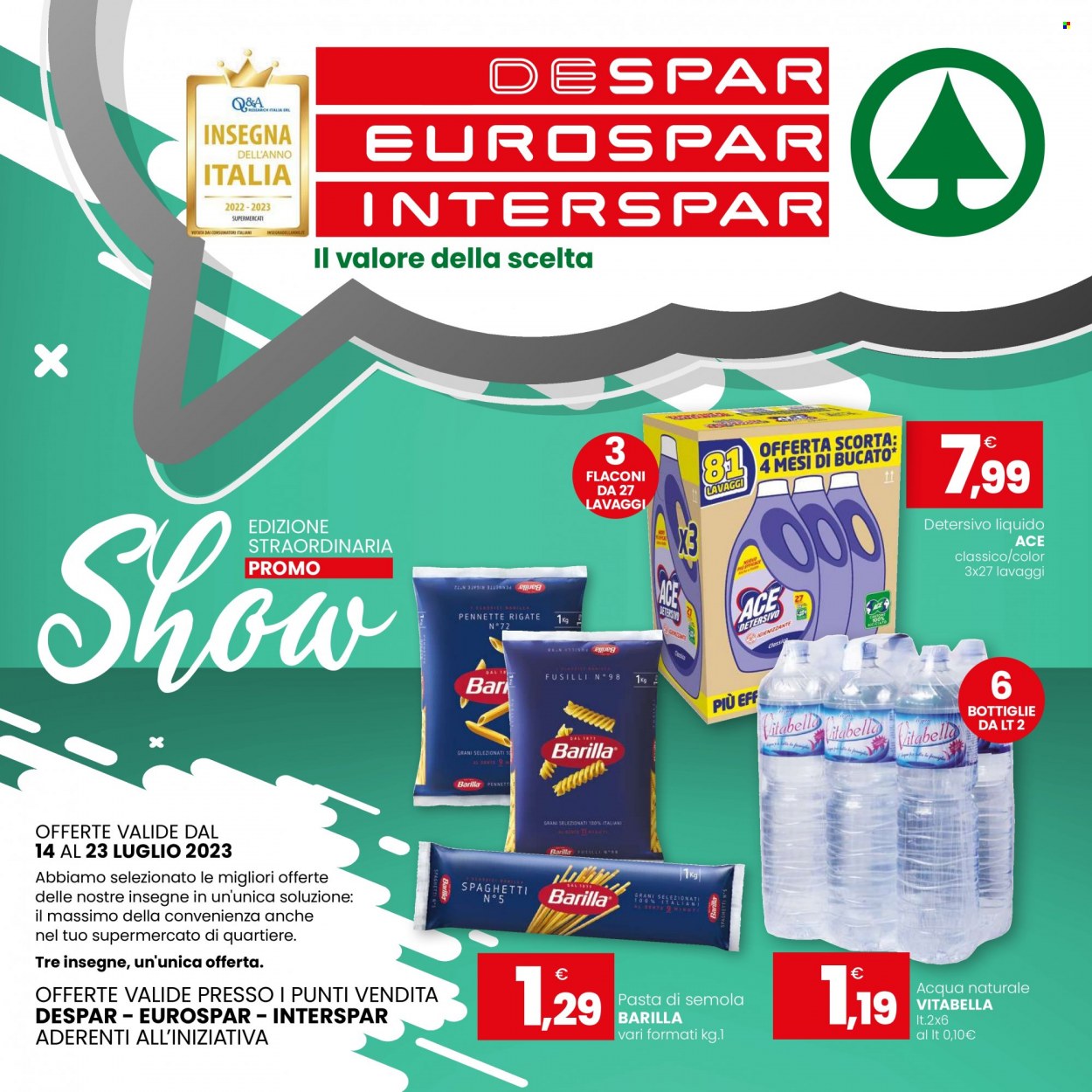 Volantino Despar - 14/7/2023 - 23/7/2023. Pagina 1