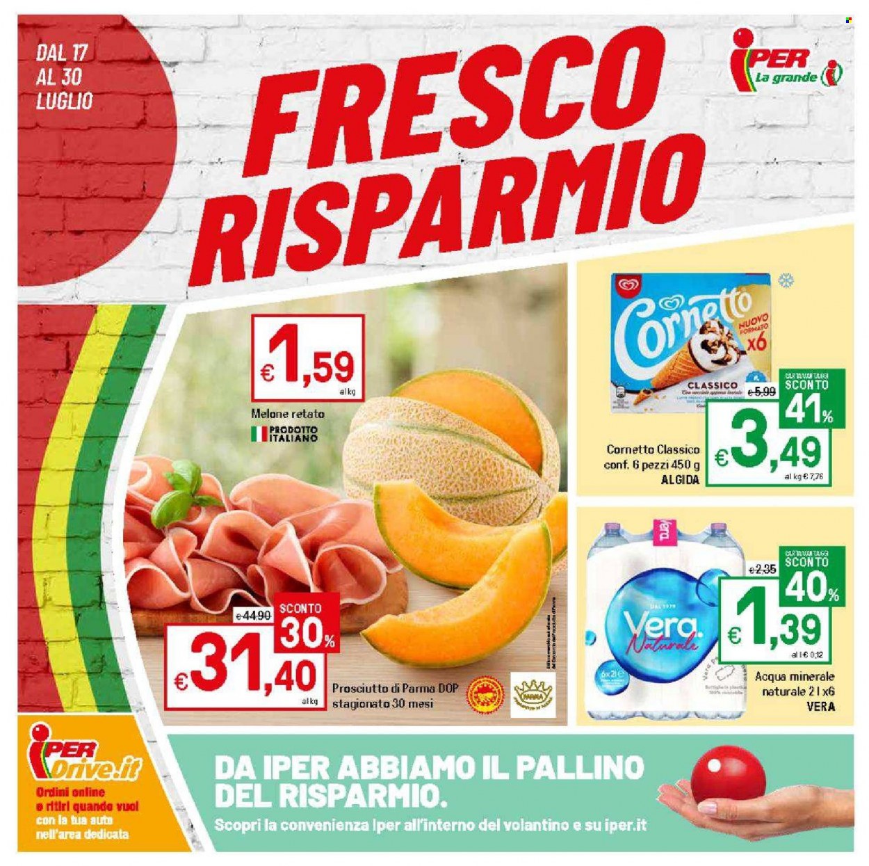 Volantino Iper, La grande i - 17/7/2023 - 30/7/2023. Pagina 1