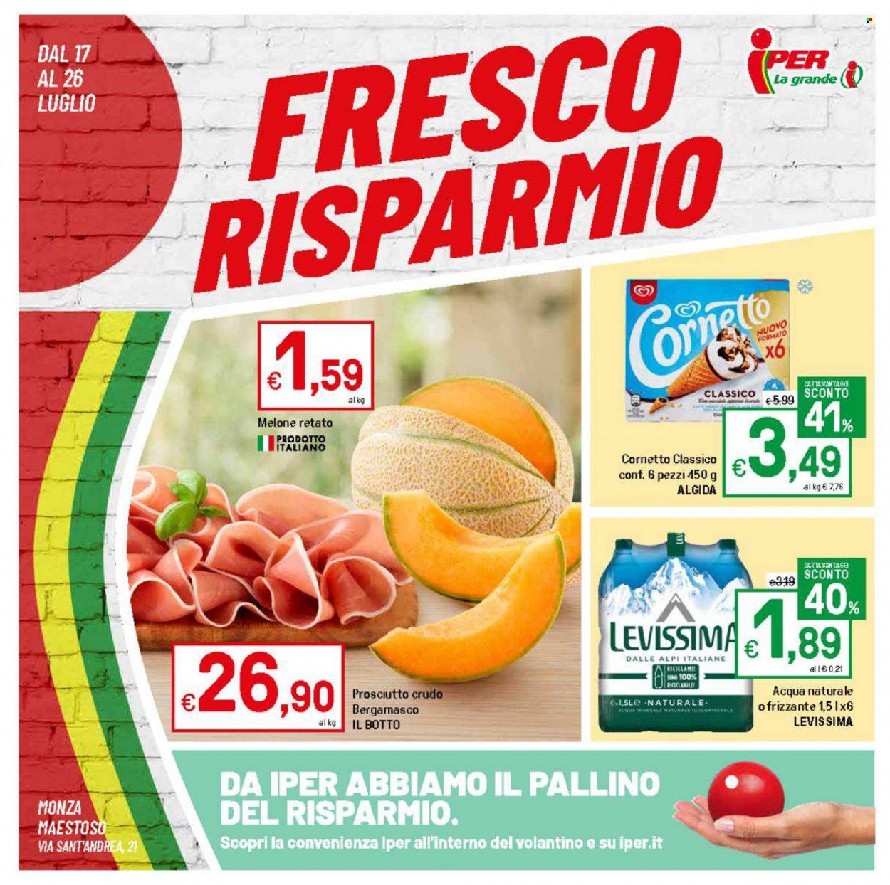Volantino Iper, La grande i - 17/7/2023 - 26/7/2023. Pagina 1