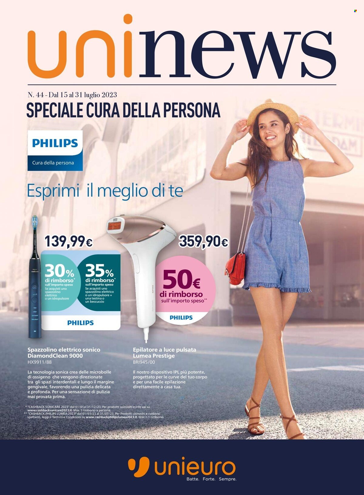 Volantino Unieuro - 15/7/2023 - 31/7/2023. Pagina 1