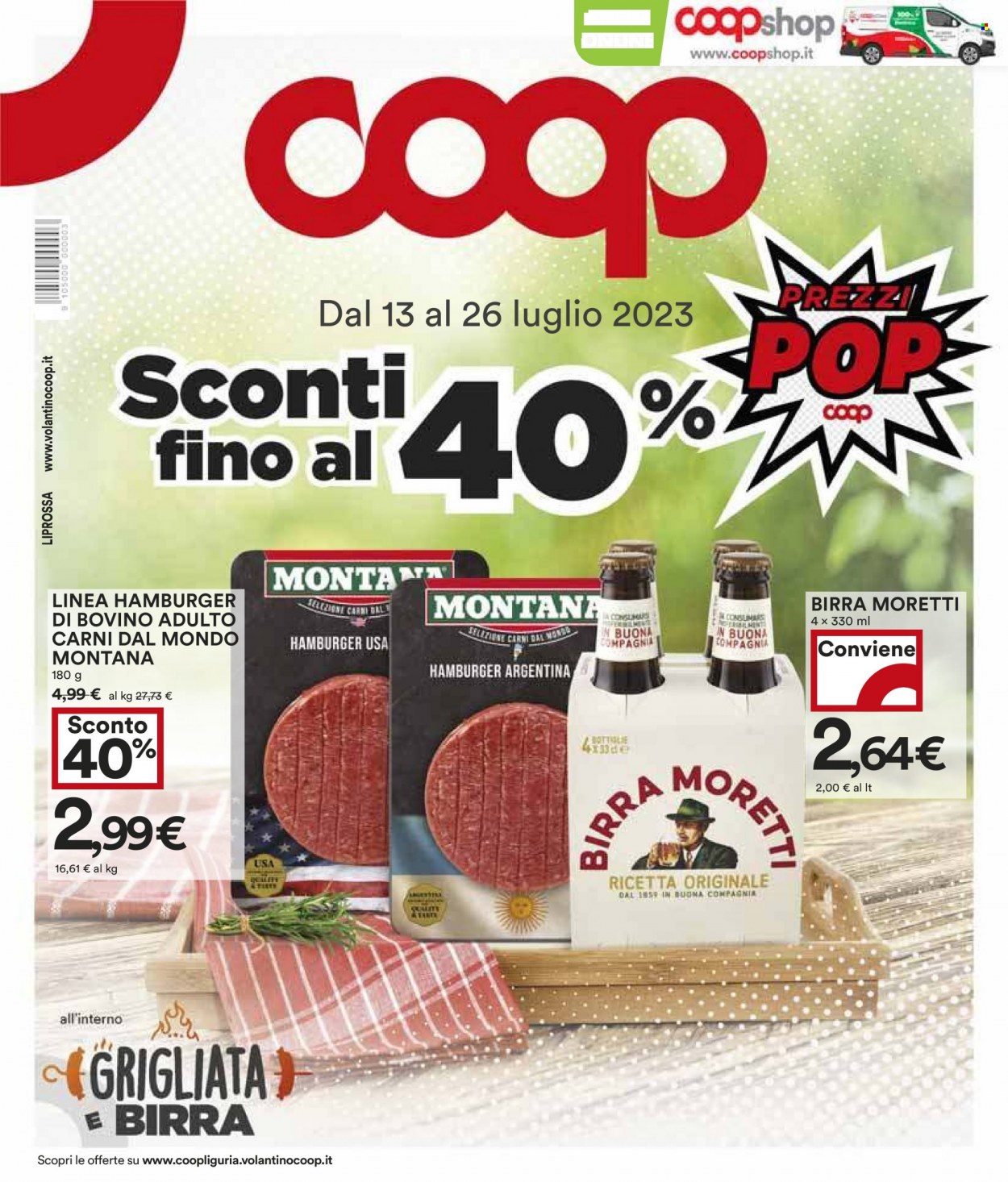 Leták Coop - 13.7.2023 - 26.7.2023. Strana 1
