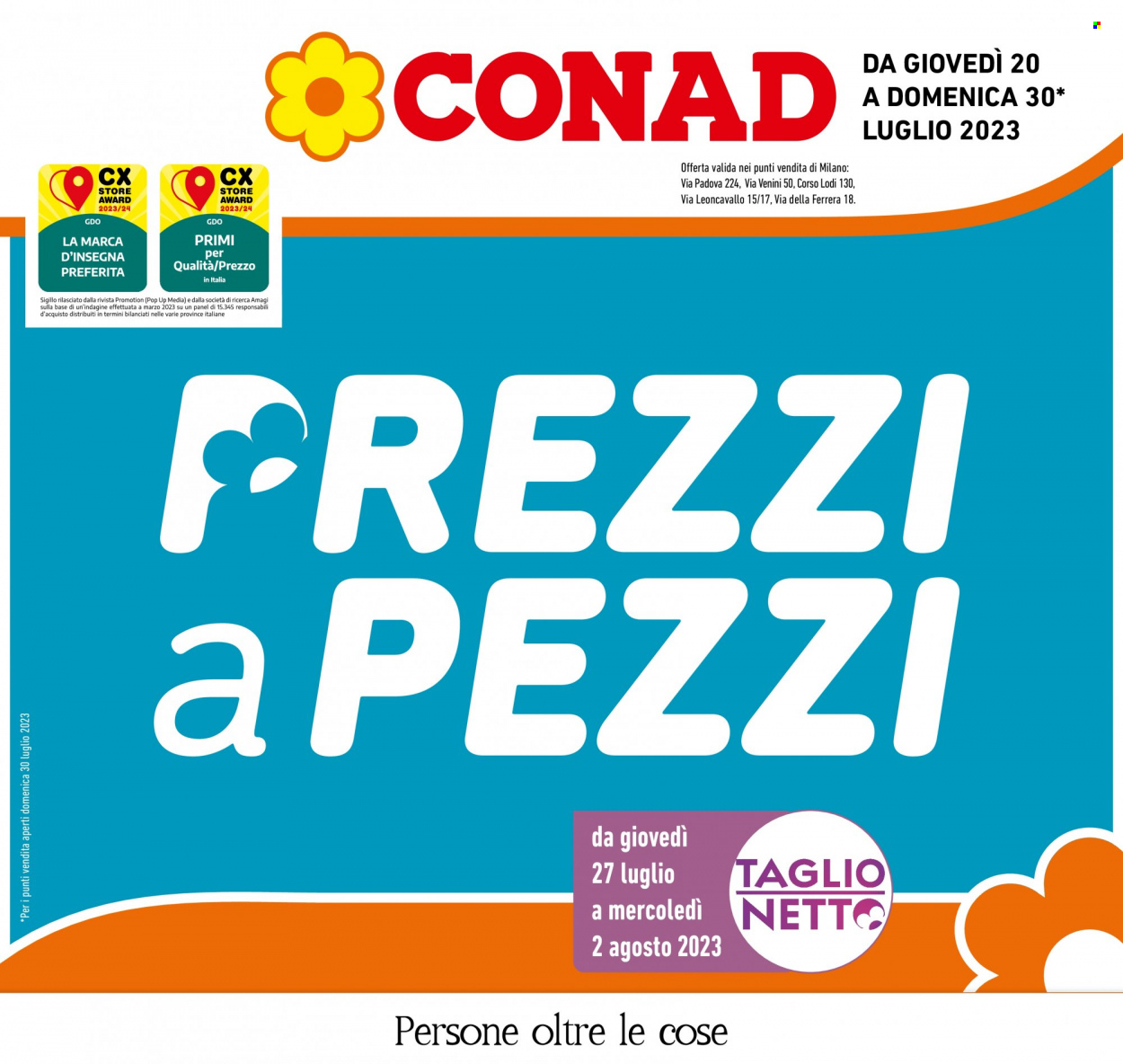 Leták Conad - 20.7.2023 - 30.7.2023. Strana 1