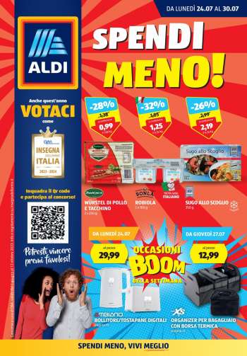 Volantino Aldi - 24/7/2023 - 30/7/2023.