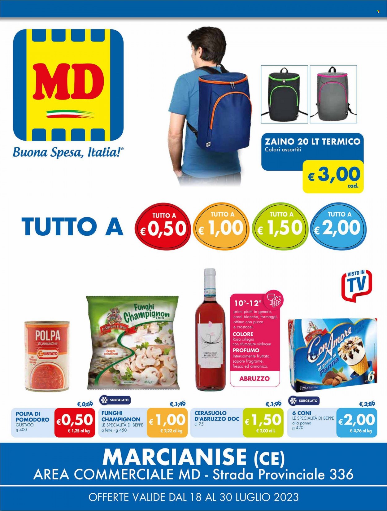 Leták MD Discount - 18.7.2023 - 30.7.2023. Strana 1