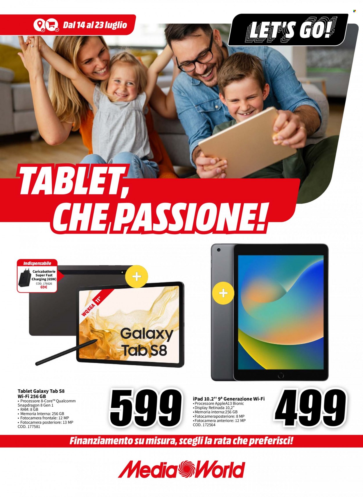 Volantino MediaWorld - 14/7/2023 - 23/7/2023. Pagina 1