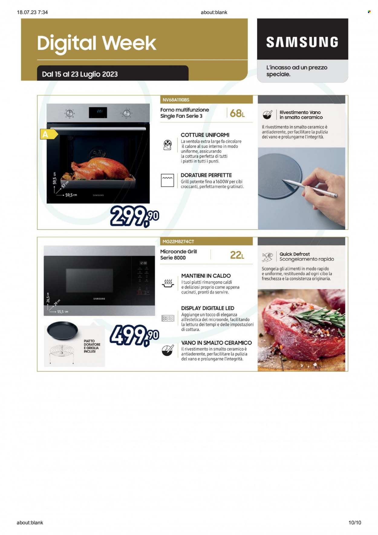 Volantino Unieuro - 15/7/2023 - 23/7/2023. Pagina 10