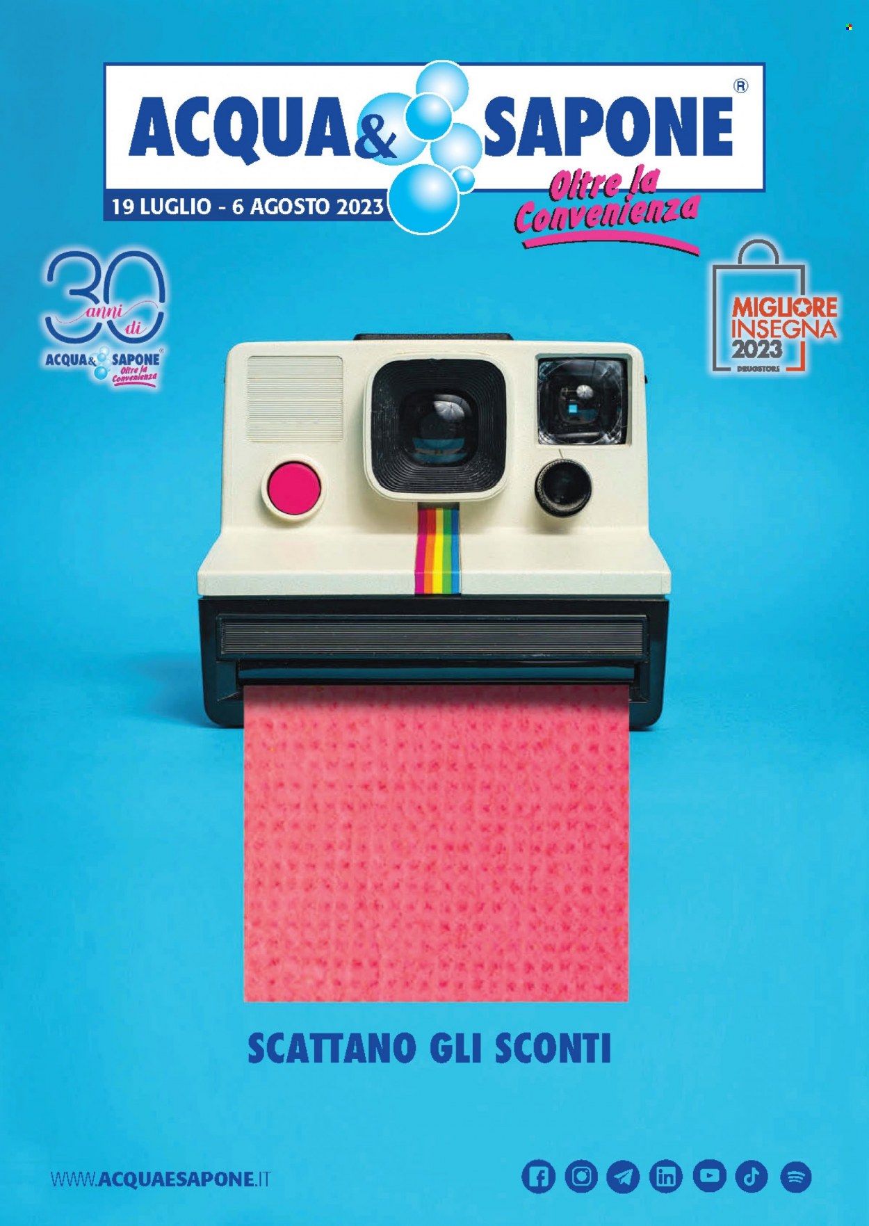 Volantino Acqua & Sapone - 19/7/2023 - 6/8/2023. Pagina 1
