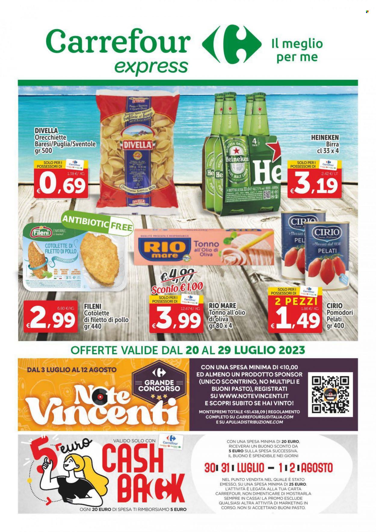 Volantino Carrefour - 20/7/2023 - 29/7/2023. Pagina 1