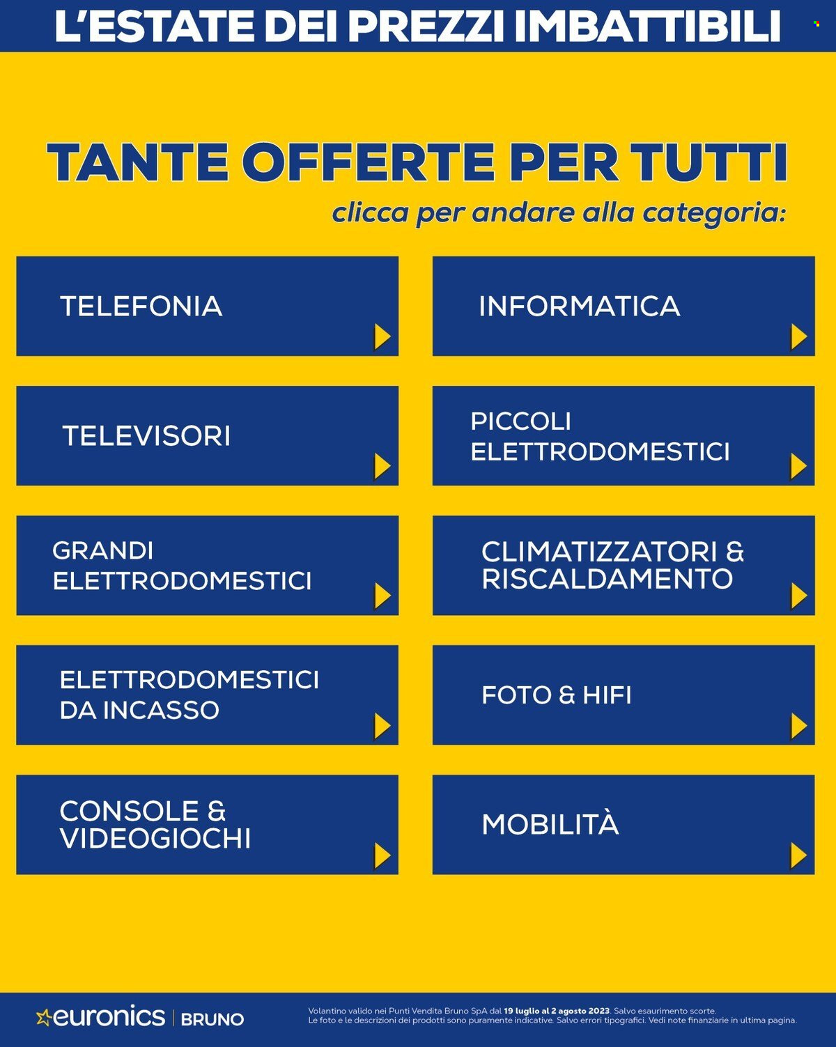 Volantino Euronics - 19/7/2023 - 2/8/2023. Pagina 3
