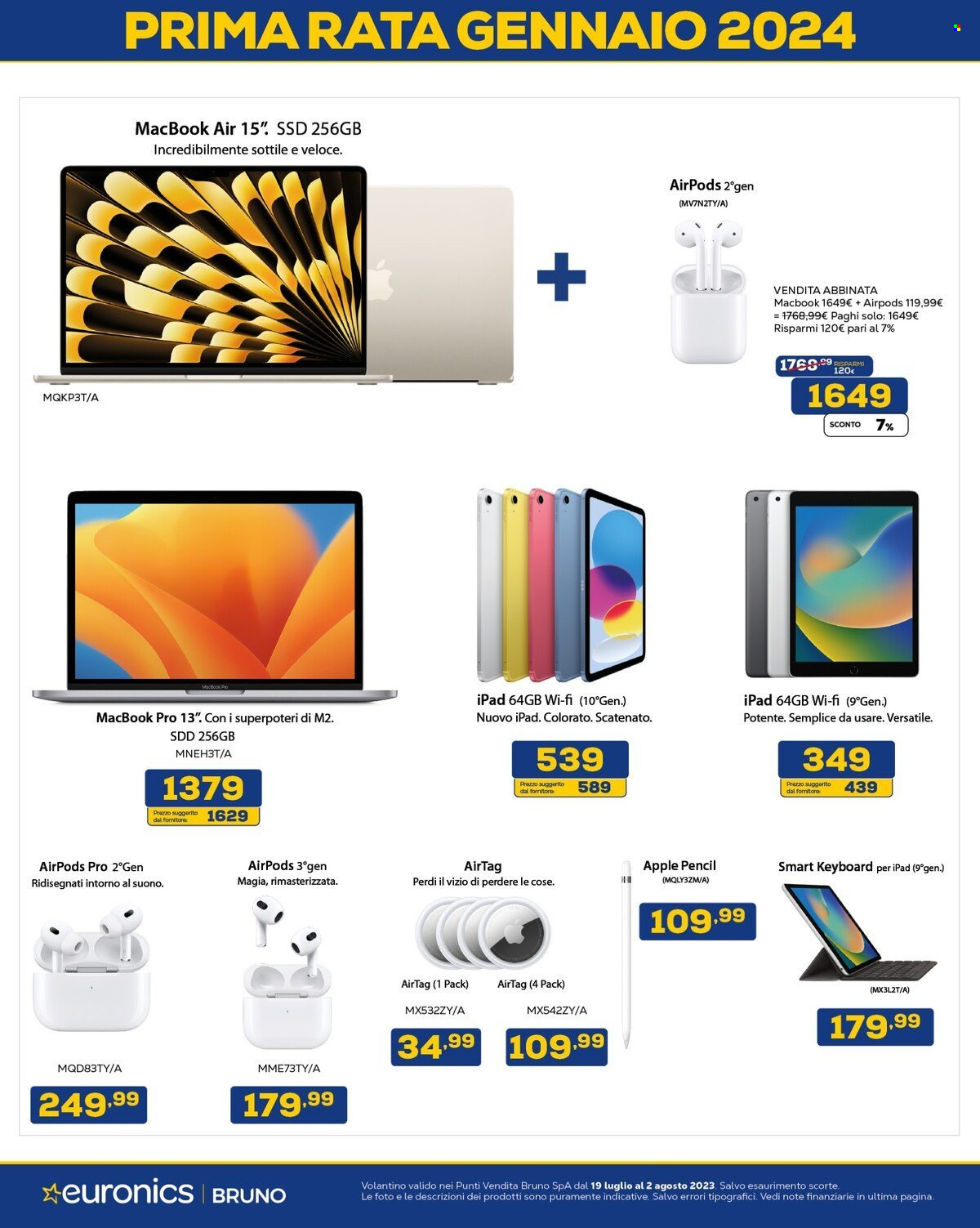 Volantino Euronics - 19/7/2023 - 2/8/2023. Pagina 12