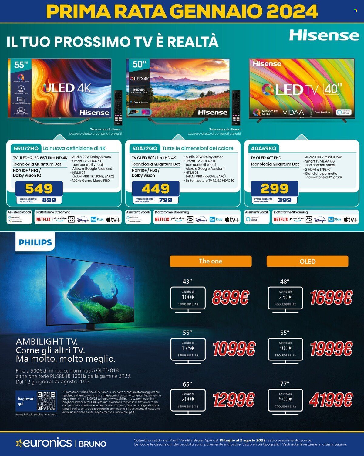 Volantino Euronics - 19/7/2023 - 2/8/2023. Pagina 18