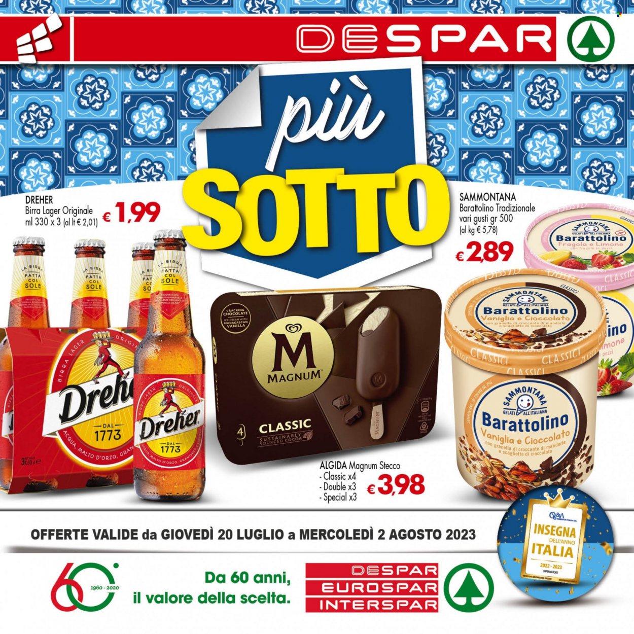 Volantino Despar - 20/7/2023 - 2/8/2023. Pagina 1